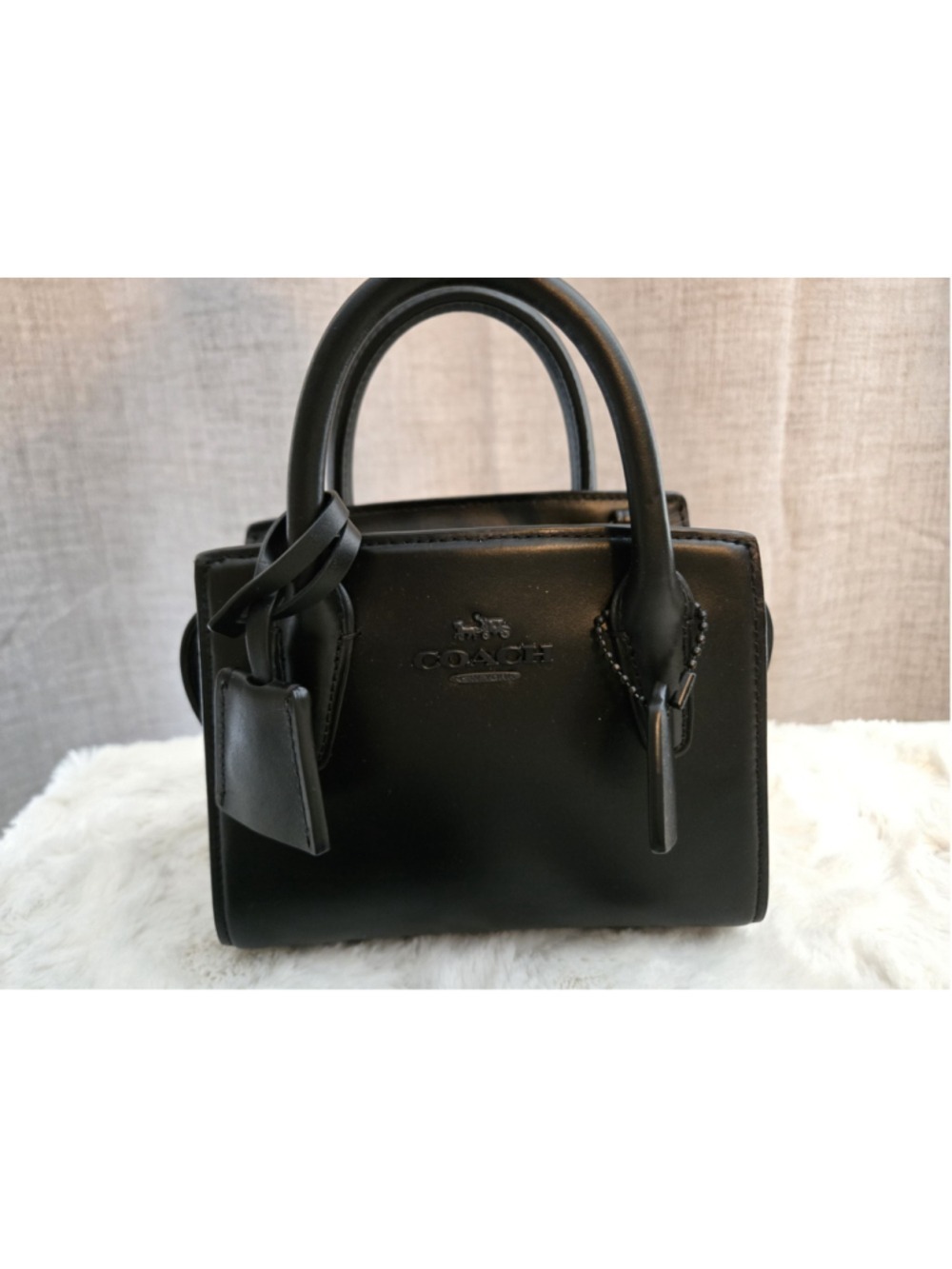 NWOT Coach Andrea Carryall Shoulder Bag Black CP081